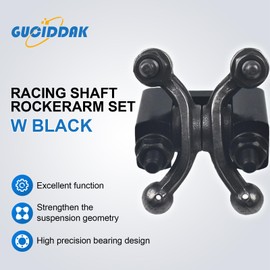 Racing Shaft Rocker Arm Set w Black For Predator 212cc Non Hemi,Race retainers & 18lb Race Springs