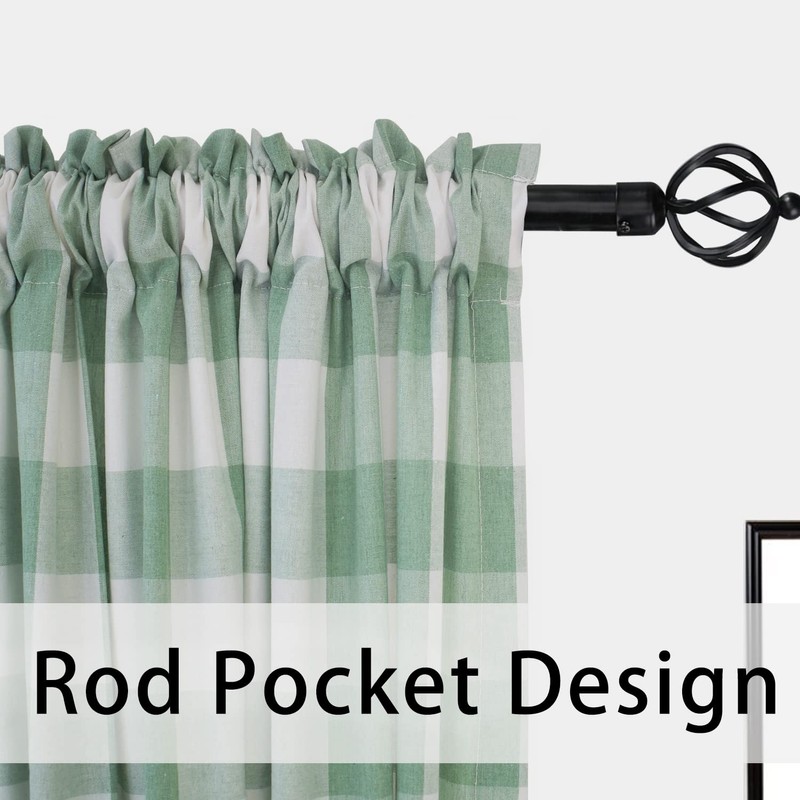 UPOPO - Cortinas para ventanas con diseño de cuadros de