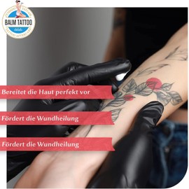 Balm Tattoo Dragon's Blood - Manteca vegana hidratante para durante y después de tatuarse, estrecha los poros para evitar que los colores se desvanezcan