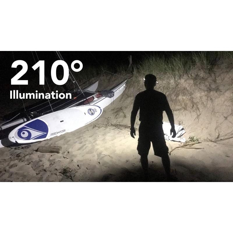 OPTIMAL VENTURES LED Headlamp Liteband Super Lightweight Flex 300 Lumen