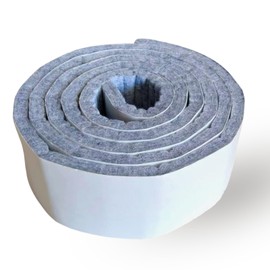 Jollyosis Felt Anti-Slip Tape - Felt Material, Gray, Stick to Table and Chair Legs and Bed Frames Silent Anti-Abrasion, Size: 3cm x 1m