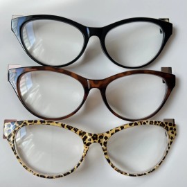 Betsey Johnson NEW Betsey Johnson 3 PAIR Reading Glasses Black/Brown Tortoise / CHEETAH +1.50