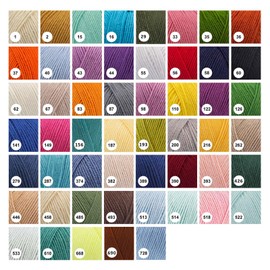 Alize Knitting Yarn 100 g Cotton Gold Plain Classic Yarn Crochet Yarn Knitting Wool Choice of Colours Colour: 126 Grass Green