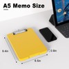 Hongri A5 Clipboard with Storage, Metal Retractable Pen Holder, 6