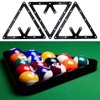 Markeny 6 PCS Triangle Rack Pool Table Ball Holder, Sheet
