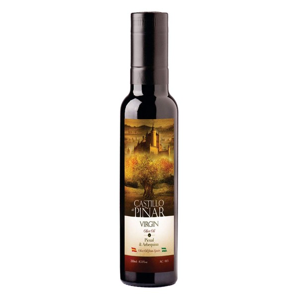 Castillo de Pinar First Cold Pressed Virgin Olive Oil Picual & Arbequina Olives Non GMO (250ml)