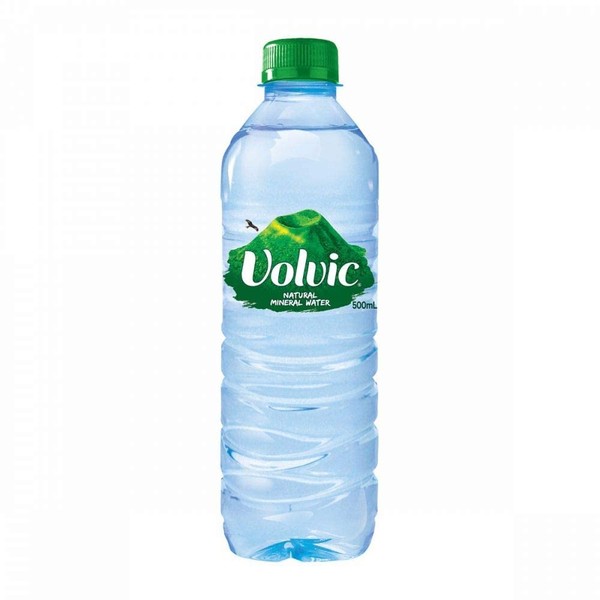 Volvic Natural Spring Water, 500ml- Bottles (Pack of 24)