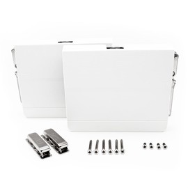 DOJA Barcelona | Front Lift Hinge for Flaps | 4 Pack | Lift Fitting 250-500 mm | Complete Set for Flap Heights 1600-3600 Force | Flap Fitting/Front Lift Fitting Hinges Foldable