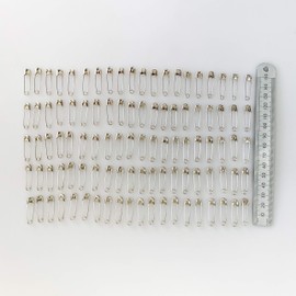 Korbond Safety Pins, Alloy Steel, Silver, 27mm