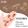 BENBO 30 Pcs Tack-in Drawer Glide L-Shape Drawer Slides and