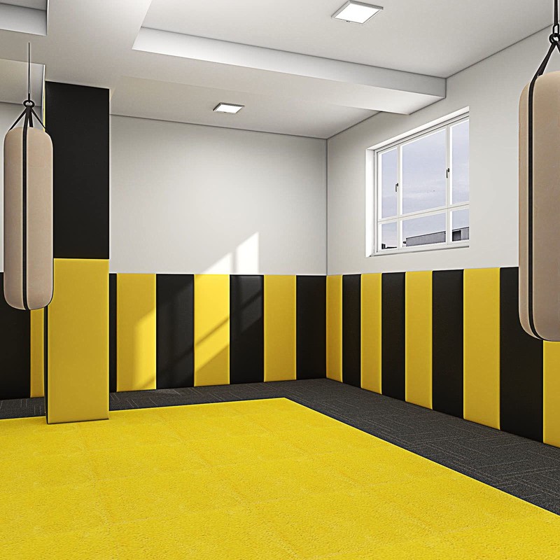 VEDHAA 3D Anti-Collision Wall Padding, Peel & Stick Upholstered Panels,