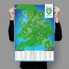 Football Ground Map 92 Club - Football Stadium A1 Wall