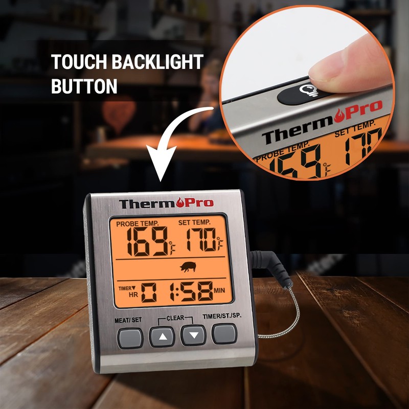 ThermoPro TP16S Digital Meat Thermometer for Cooking and Grilling, BBQ