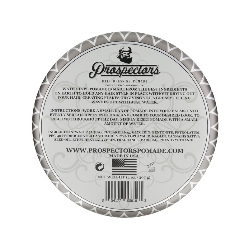 PROSPECTORS Coal Mine Matte Clay Hair Pomade 14 oz Tin
