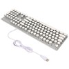 Blue Switch Mechanical Keyboard 104 Keys Backlight Ergonomic Retro Steampunk