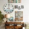 Rustic Farmhouse Wall Clock Wooden Beach Style Home Decor 10-Inch