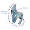 YUEBM Box Rail Hanger Bracket, Heavy Duty Exterior Barn Door