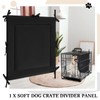 Thyle Dog Crate Divider Panel, Black Thick Dog Kennel Divider