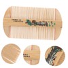 Minkissy 2pcs Bamboo Grate Comb Safe for Scalp Pet Comb