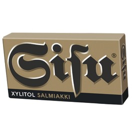 4 Boxes x 36g of Leaf Sisu Xylitol Salmiakki - Original - Finnish - Salmiak - Licorice - Pastilles - Lozenges - Drops - Dragees - Candies - Sweets