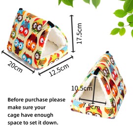 Bird Hanging Hammock Winter Bird Nest Pet Hammock Bird Cotton Bed Hanging Pet Bird Cage for Cage Suitable for Small and Medium-Sized Birds and Parrots Hamsters Cage Accessory