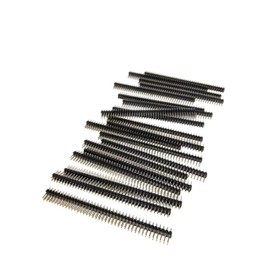 20 Pieces Double Row 80 Pin (2 X 40 Pin) 2.54mm Male Header (Iron Alloy, Tin Plating)