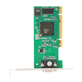 Graphics Card, PCI VGA Card 32Bit 8MB PCI Graphics Card Compatibility with PCI-X Slot, Supports Multi-Display for Desktop Server Industrial Computer, No Driver Needed