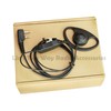 VBLL D Shape Ear Hook Earpiece with PTT Microphone Headset