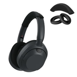 kwmobile Headband Cover Ear Pads Set Compatible with Sony ULT WEAR/WH-ULT900N - Headband Case - Headphone Replacement Pads - Protection in Black
