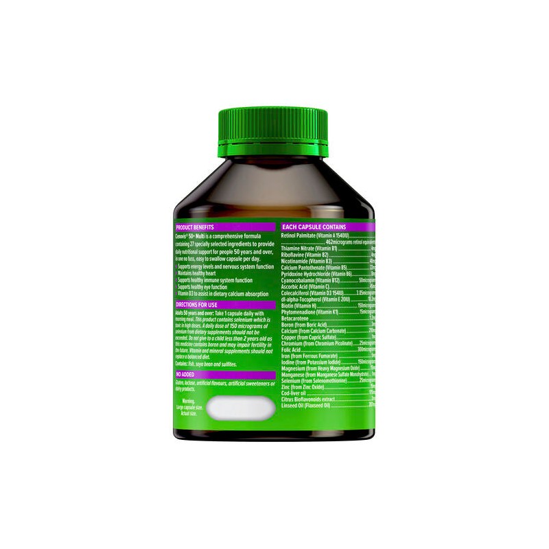 Cenovis 50+ Once Daily Multi Value Pack 100 Capsules