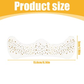 IKOPFLN Pack of 4 Glitter Face Freckles Tattoos, Waterproof Golden Stars and Dots Temporary Tattoos, Festival Freckles, Henna Freckles Tattoo Foil (Golden), b