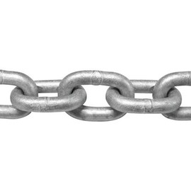 Grade 30 Proof Coil Chain Hot Dip Galvanized Steel 3/16" x 100' Ft