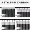 MRTREES Curtain Children's Room Curtains Grey Blackout Curtains with Ruffle