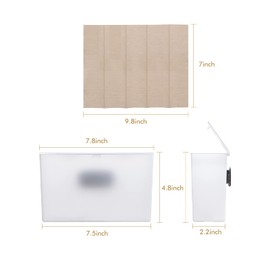 DrDirt Bamboo Multifold Paper Towels - Five-Fold Design, Sustainable, Soft and Absorbent Hand Towels for Bathroom,Home and Kitchen Use, Includes a Sturdy Plastic Tissue Box (5 Packs, 173 Sheets/Pack)