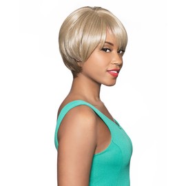 Foxy Silver (Nadine) - Heat Resistant Fiber Mono Full Wig in JET BLACK