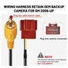 RED WOLF Car Stereo Backup Camera Harness W/RCA Plug for