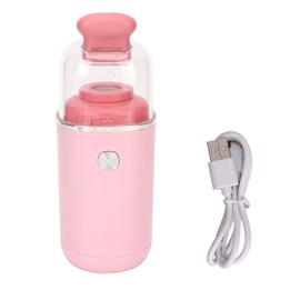 Desktop Vacuum Cleaner Two Levels Suction Low Noise 600mAH Desktop Electric Vacuum Cleaner with Dual Suction Head Pink