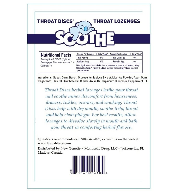 Throat Discs Throat Lozenges Original Formula 46 Lozenges (Value Pack