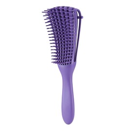 Detangling Brush for Curly Hair, Hair Detangler, Octopus Comb for Afro America Textured 3a to 4c Kinky Wavy/Wet/Dry/Long Thick Curly Hair Exfoliating Scalp for Beautiful and Shiny Curls (Purple)