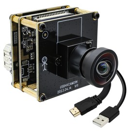 Accum UHD 4K Webcam, 120° Wide Angle, 2x Digital Zoom, USB HDMI Dual Out Camera Module for Laptop, 4K 30FPS Lightburn Camera for Laser Engraver, with IMX415 Sensor, Machine Vision Industrial Camera