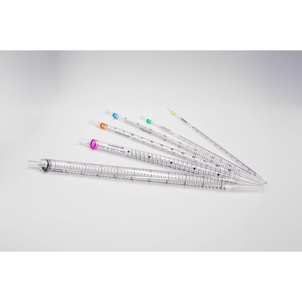 LUERFLEX 2ML Disposable Sterile Serological Pipettes Individually Wrapped Pack of