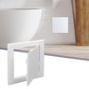 Flamorrow White Plastic Access Panel for Drywall, 8 x 8