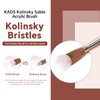KADS Kolinsky Nagel Kunst Pinsel Kolinsky Rotholz Nagel Pinsel Für