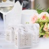 LIHAO 50 PCS Candy Treat Box First Communion Christening Decorations