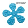 Sanixa Anti-Slip Flower Shaped Stickers, Multicoloured, Set of 6 -