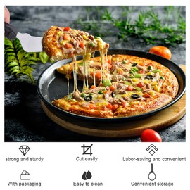 Pizza Cutter, Pizza Roller Made of Stainless Steel, Pizza Cutter, Pizza Cutter Roller, Pizza Slice 2 in 1 with Non-Slip Handle, for Large and Small Pizza