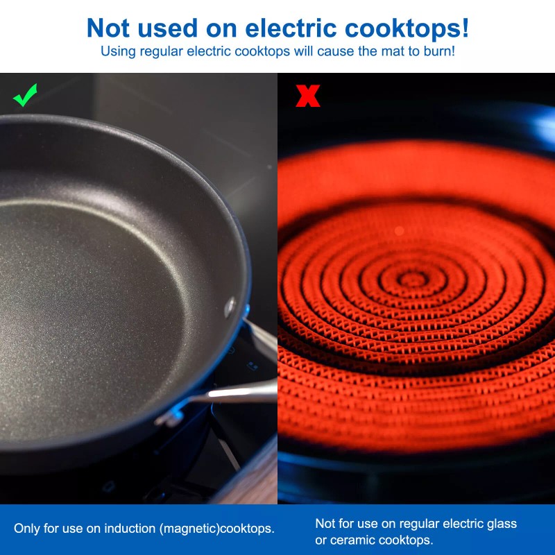 uxcell Induction Cooktop Protector Mat 20.8x24 Inch Waterproof Heat Resistant