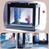 Tsxurepaw Small Betta Fish Tank, Stackable Mini Fish Tank Aquarium