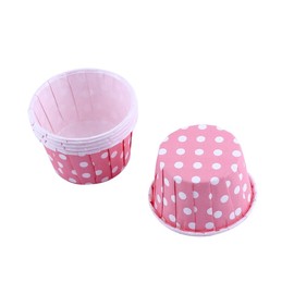 Estuches para Cupcakes Estuche para Vasos Envoltura de Papel Liner Curling Pink para 100 Uds Portavasos para Pasteles Organizador Taza para Envoltorios Kits de Decoración de (Rosa)