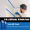 10 Rolls Painters tape 2 inch Wide, General Purpose Blue